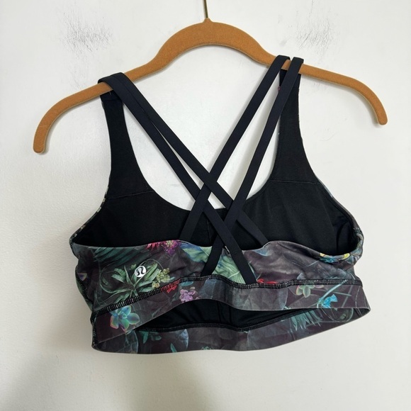 Lululemon Energy Bra Curious Jungle Multi / Black - Picture 5 of 6